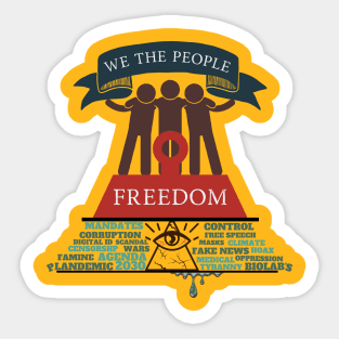Power To The People - Freedom From Tyranny Sticker